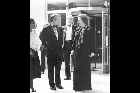 Michael Manser and Margaret Thatcher.